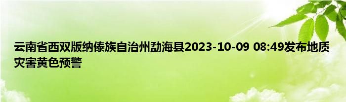 云南省西双版纳傣族自治州勐海县2023