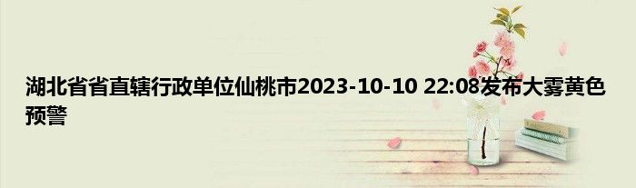 湖北省省直辖行政单位仙桃市2023