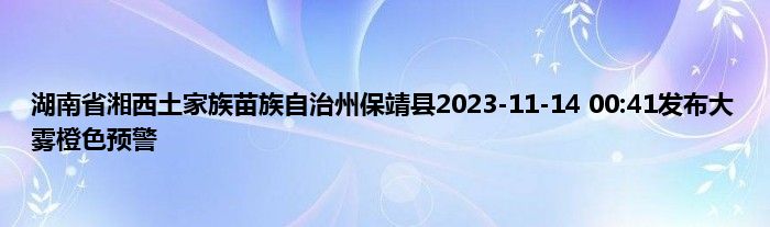 湖南省湘西土家族苗族自治州保靖县2023
