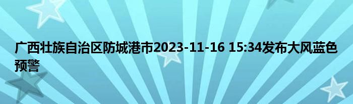 广西壮族自治区防城港市2023