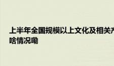 上半年全国规模以上文化及相关产业企业营业收入增长7.5% 是啥情况嘞