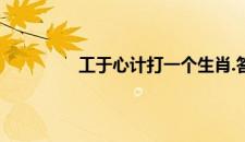 工于心计打一个生肖.答案释义解释落实